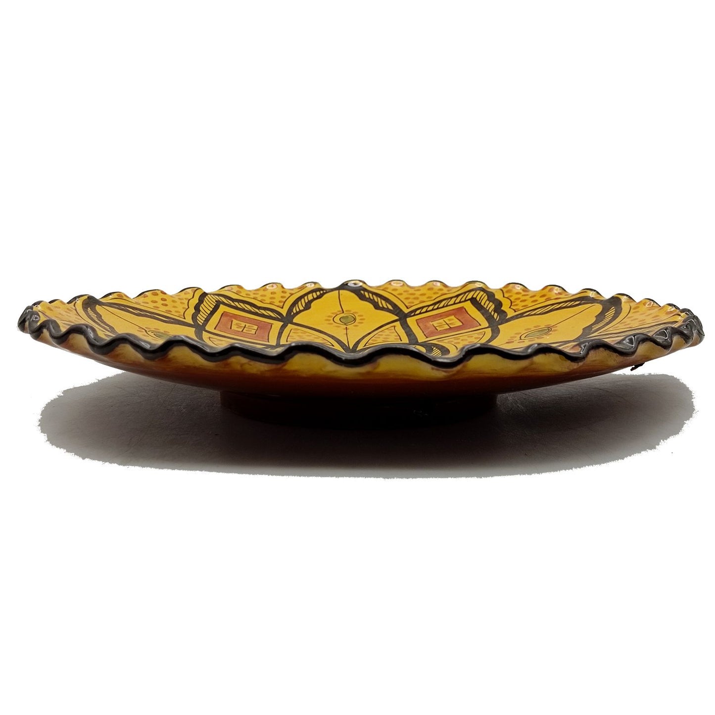 Piatto Ceramica Terracotta Parete Diam.32cm Etnico Marocchino Marocco 2209221002