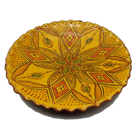 Piatto Ceramica Terracotta Parete Diam.32cm Etnico Marocchino Marocco 2209221004