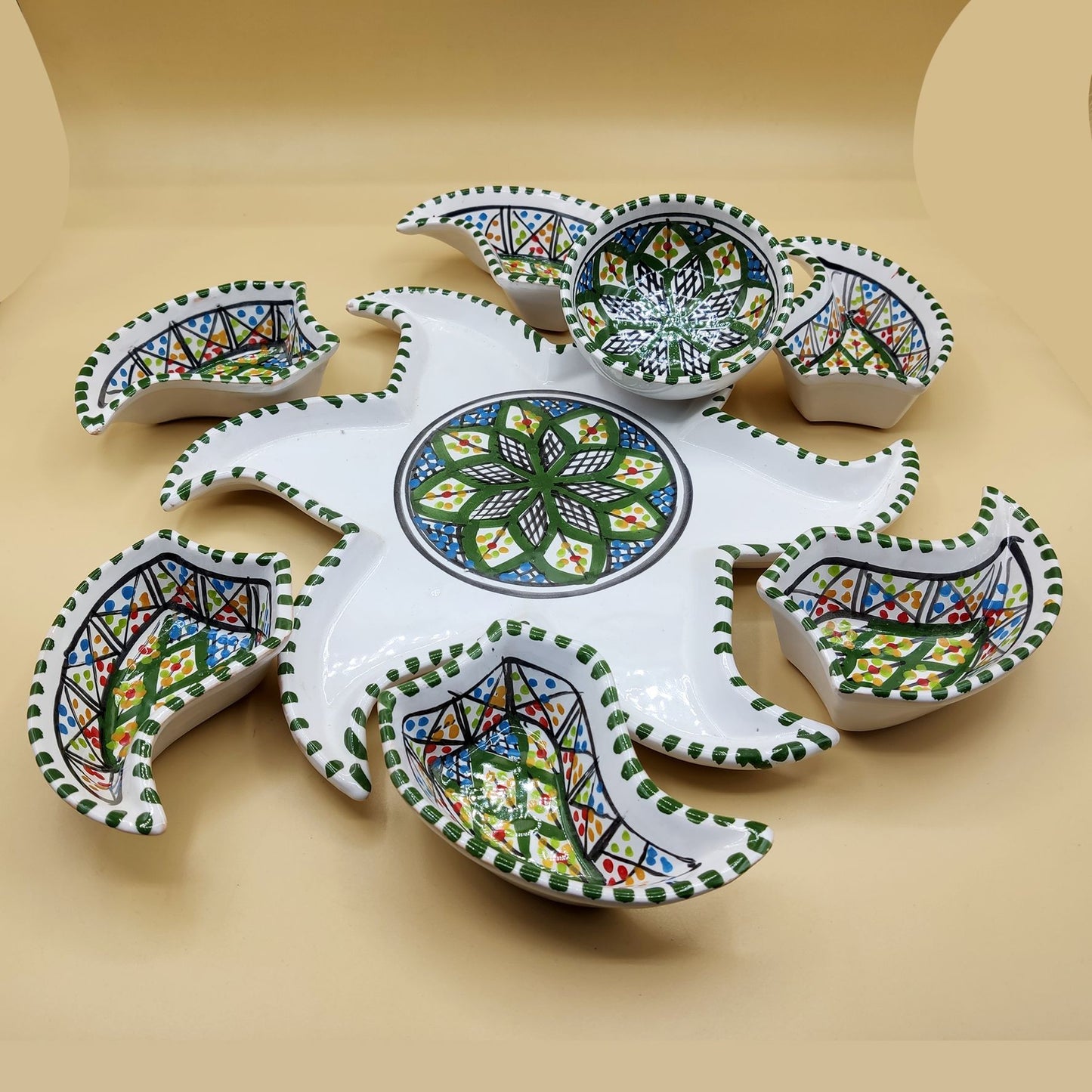 Antipastiera Piatto Etnico Ceramica Terracotta Tunisina Marocchina 2611201201