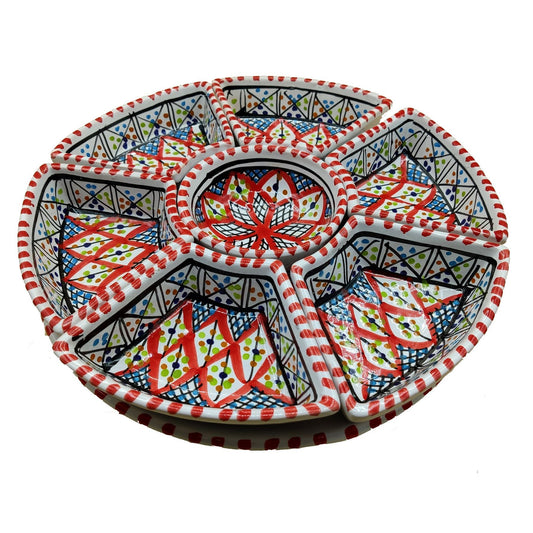 Antipastiera Piatto Etnico Ceramica Terracotta Tunisina Marocchina 2611201208