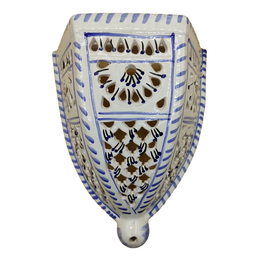 Arredo Etnico Applique Parete Lampada Terracotta Tunisina Marocchina 0412001005