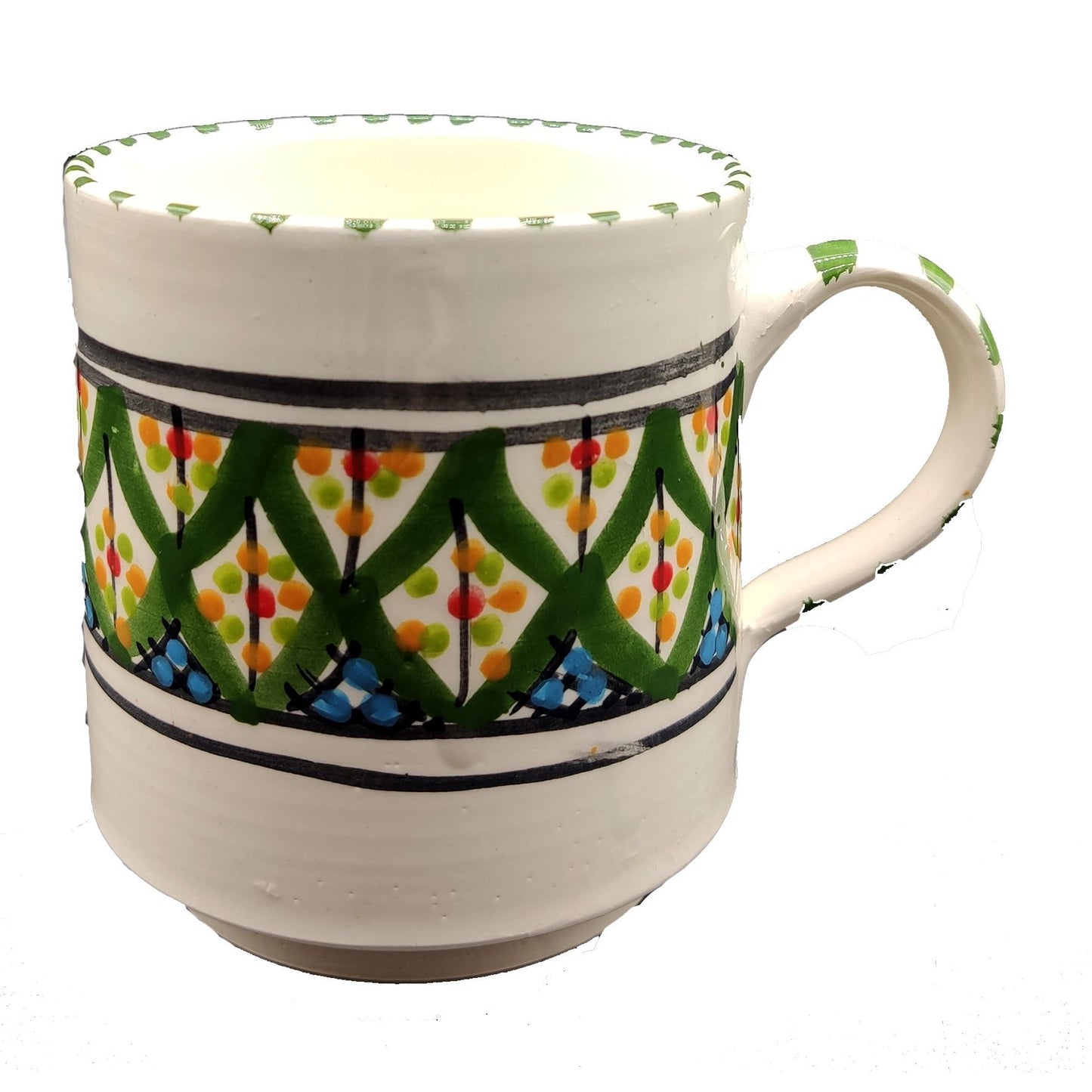 Bicchiere Boccale Ceramica Terracotta Etnico Tunisino Marocchino 2212200901