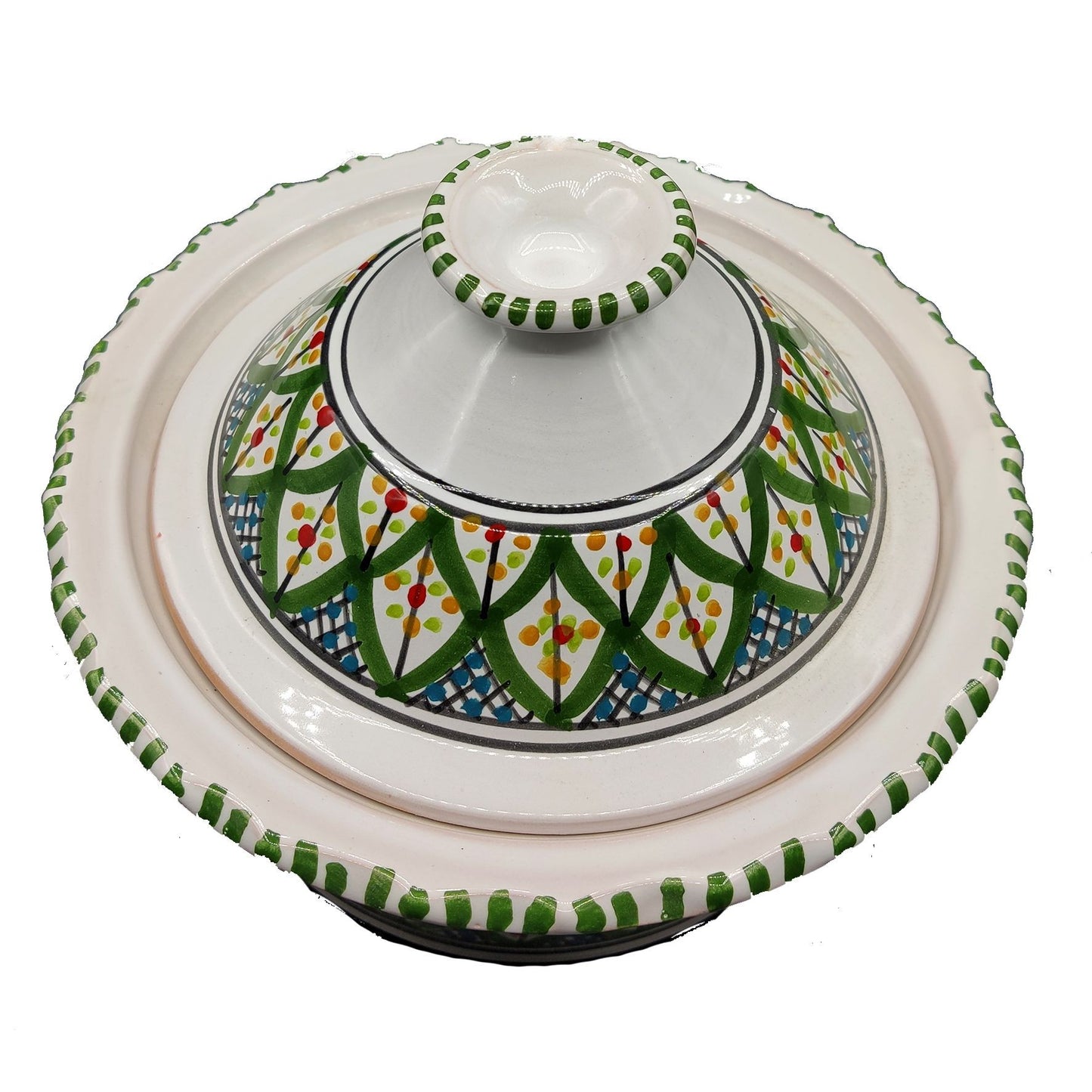 Pentola da Servizio Zuppiera Ceramica Etnica Tunisina Marocchina 2212200931