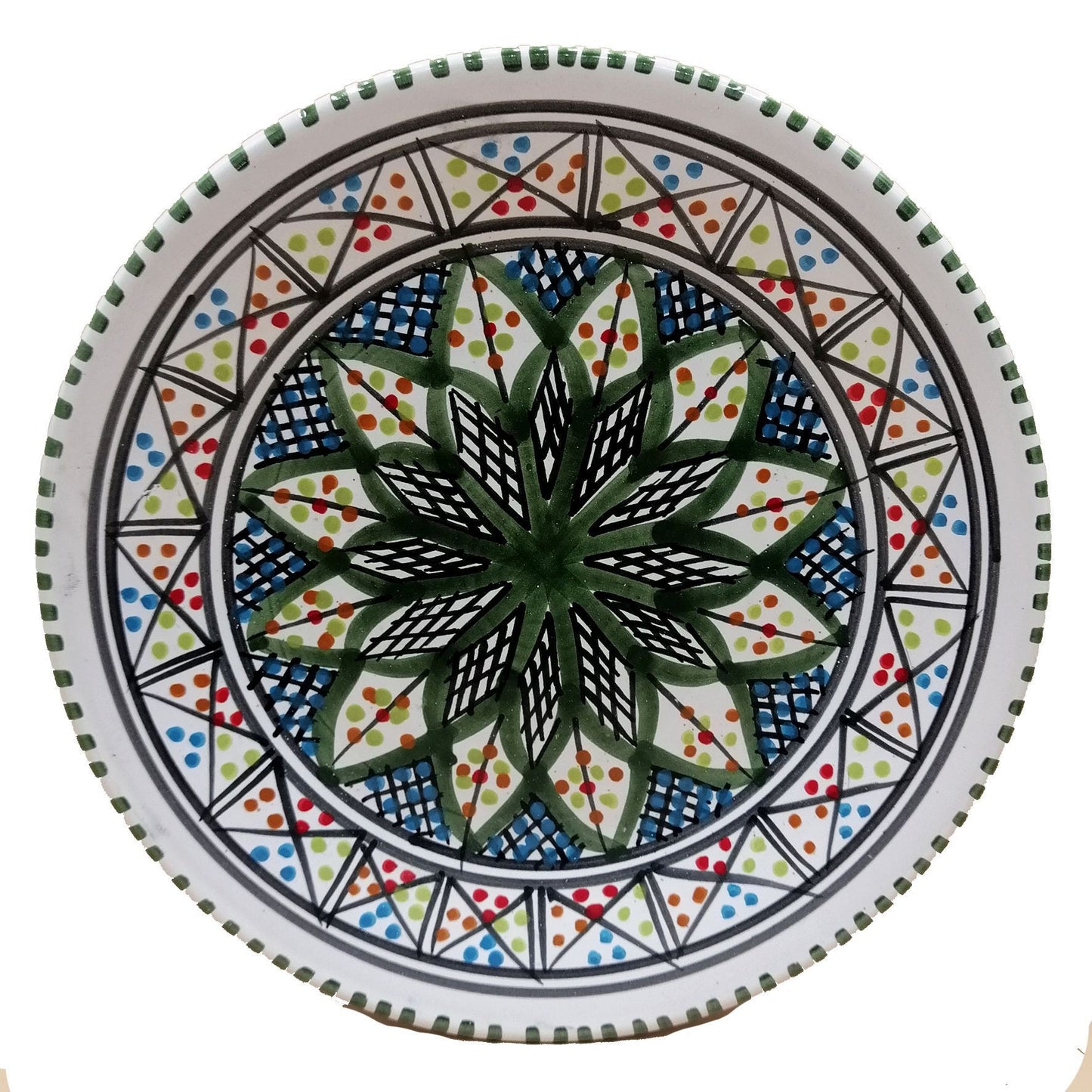 Set van 6 keramische terracotta wandborden Etnisch Tunesisch 0411201203S6
