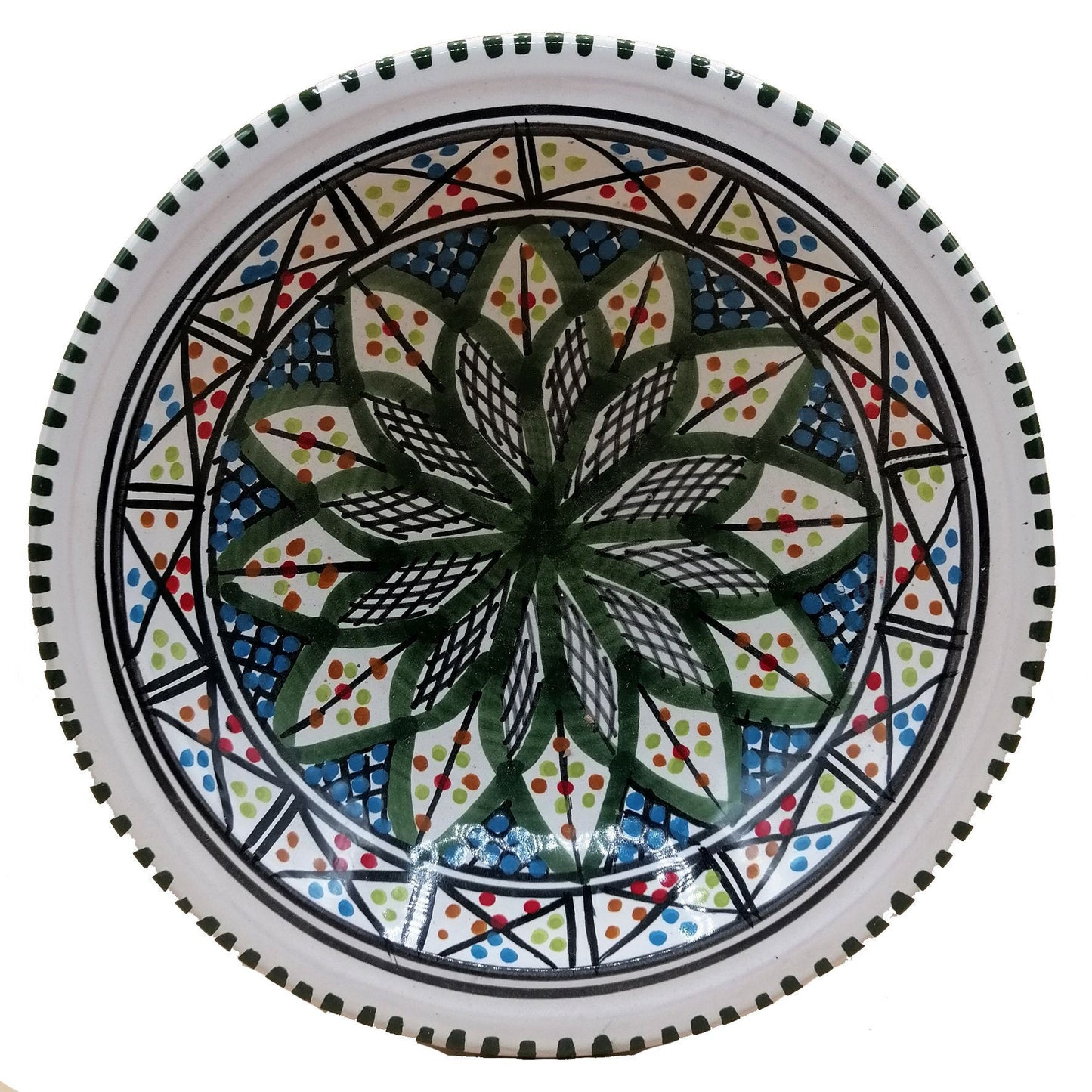 Set van 6 keramische terracotta wandborden Etnisch Tunesisch 0411201205S6