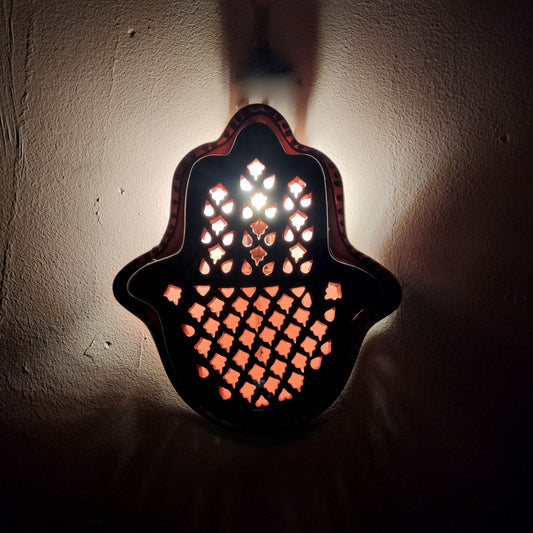 Etnische meubelen wandlamp terracotta Tunesisch Marokkaans 1201211005