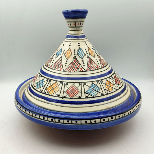 Tajine Decorativa Ceramica Terracotta Marocco Marocchina Etnica Dipinta a Mano 2302221106