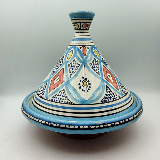 Tajine Decorativa Ceramica Terracotta Marocco Marocchina Etnica Dipinta a Mano 2302221109