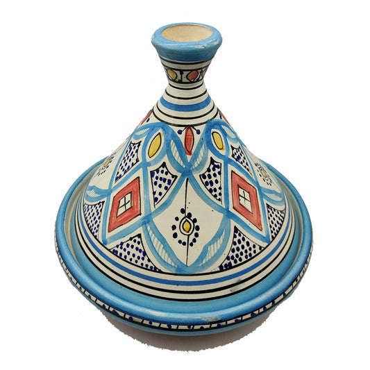 Tajine Decorativa Ceramica Terracotta Marocco Marocchina Etnica Dipinta a Mano 2302221109