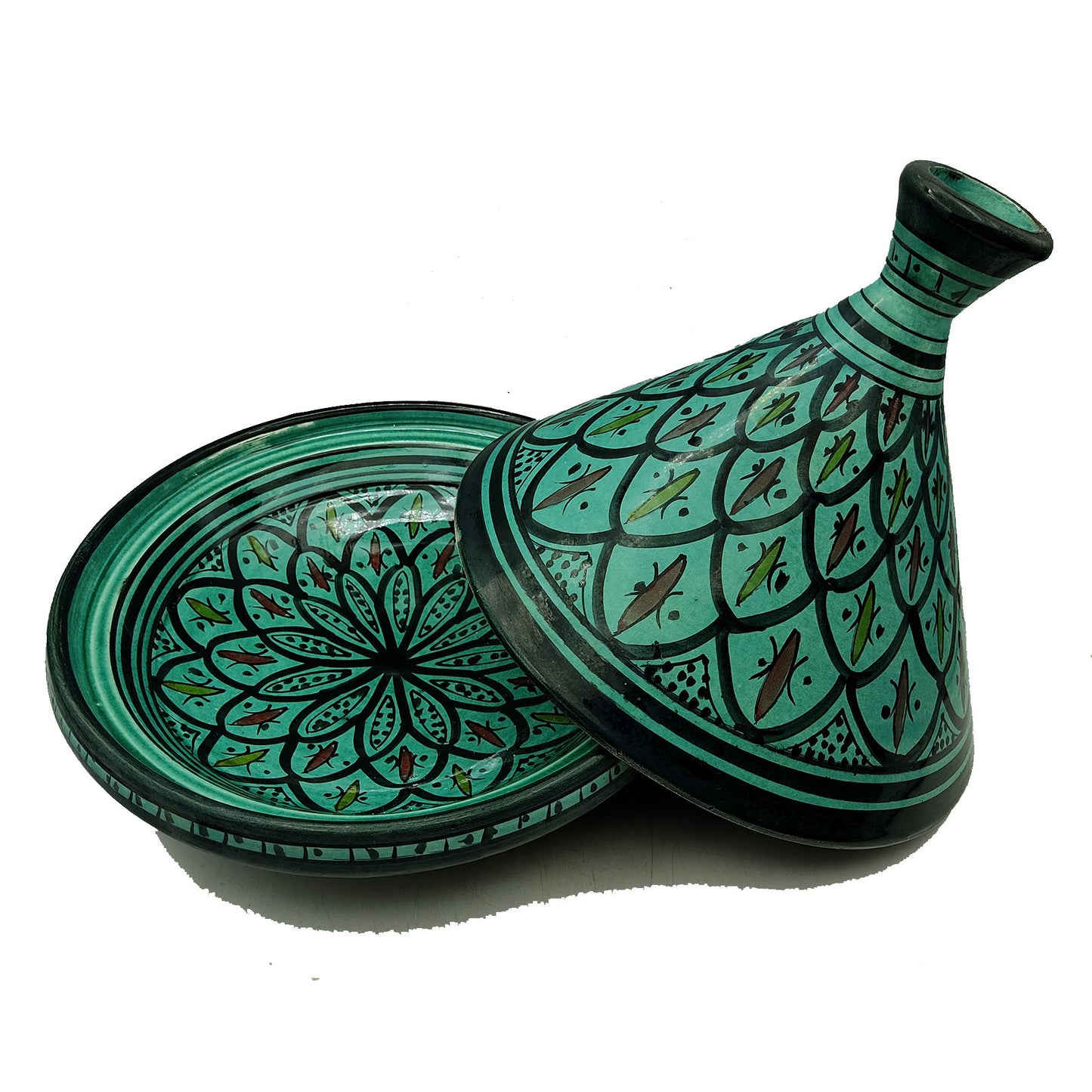 Decoratieve Tajine Keramiek Terracotta Marokko Marokkaans Etnisch handbeschilderd 2302221119