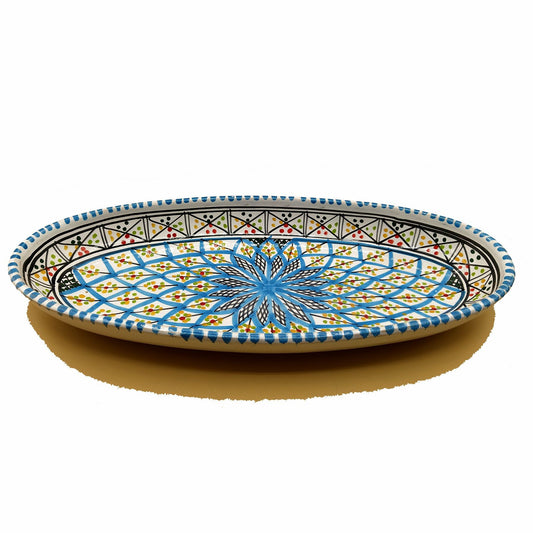 Piatto Sprolunga Ceramica Portata Decorativo Marocchino Tunisino 1201211312
