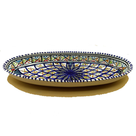 Piatto Sprolunga Ceramica Portata Decorativo Marocchino Tunisino 1201211315