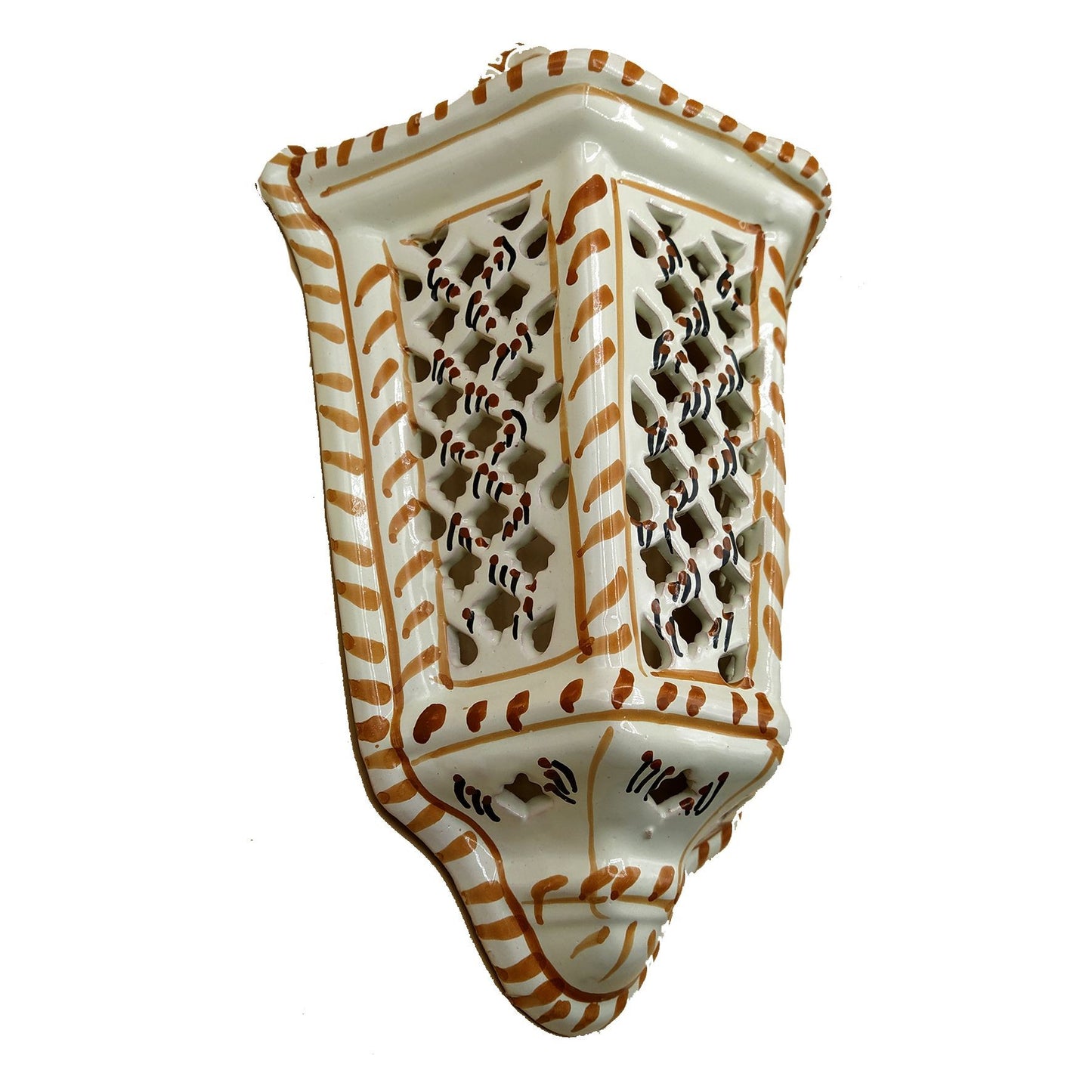 Etnische Meubels Appliqué Wandlamp Terracotta Tunesisch Marokkaans 1401211117
