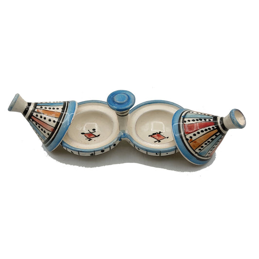 Mini Tajine Porta Spezie Salse Ceramica Terracotta Marocco Marocchina 2403221203