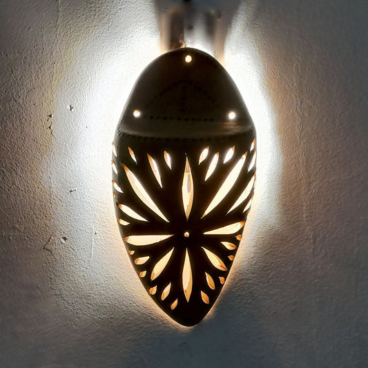 Arredo Etnico Applique Parete Lampada Terracotta Tunisina Marocchina 0902210847