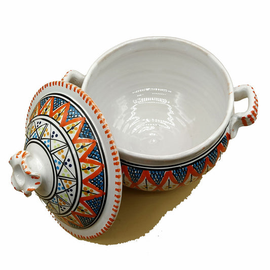 Pentola da Servizio Zuppiera Ceramica Etnica Tunisina Marocchina 1401211133