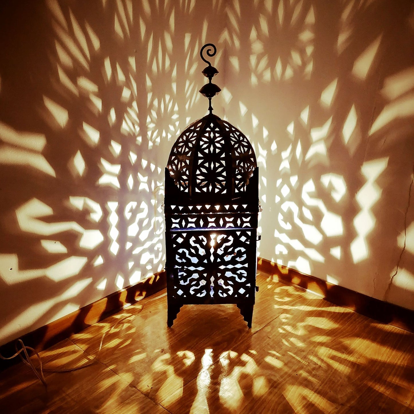 Marokkaanse Etnische Decor Lantaarnlamp Smeedijzer 1602211901
