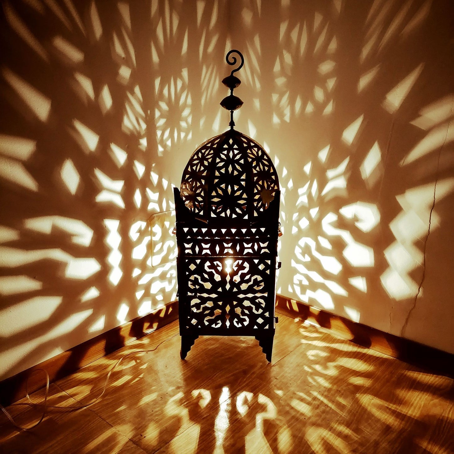 Marokkaanse Etnische Decor Lantaarnlamp Smeedijzer 1602211904