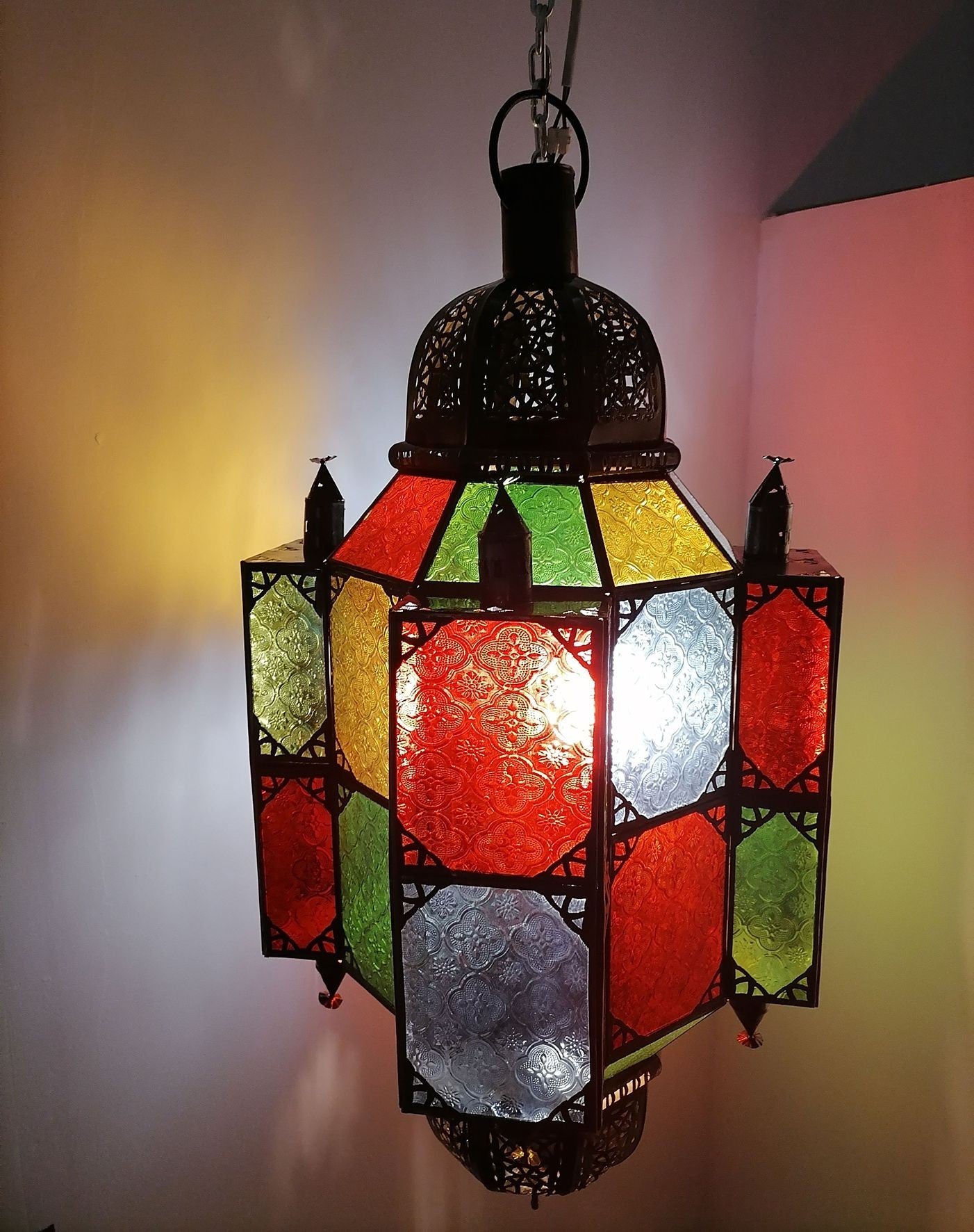 Arredamento Etnico Lampadario Marocchino Lampada Lanterna Orientale 1602211636