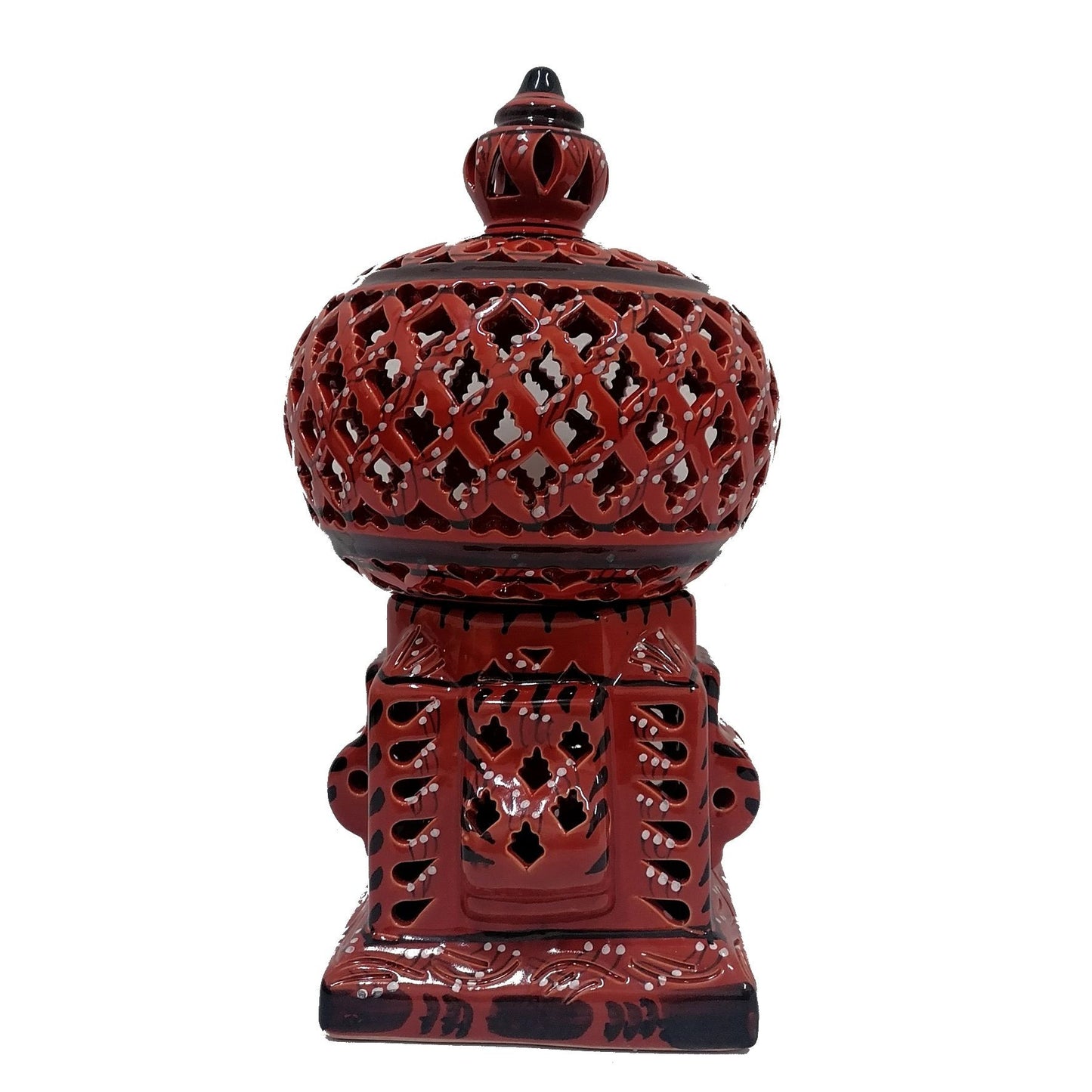 Tunesische handgemaakte keramische lamp lantaarn etnisch decor 2402211202