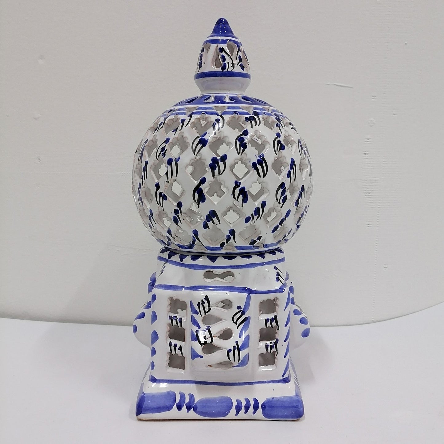 Tunesische handgemaakte keramische lamp lantaarn etnisch decor 2402211206