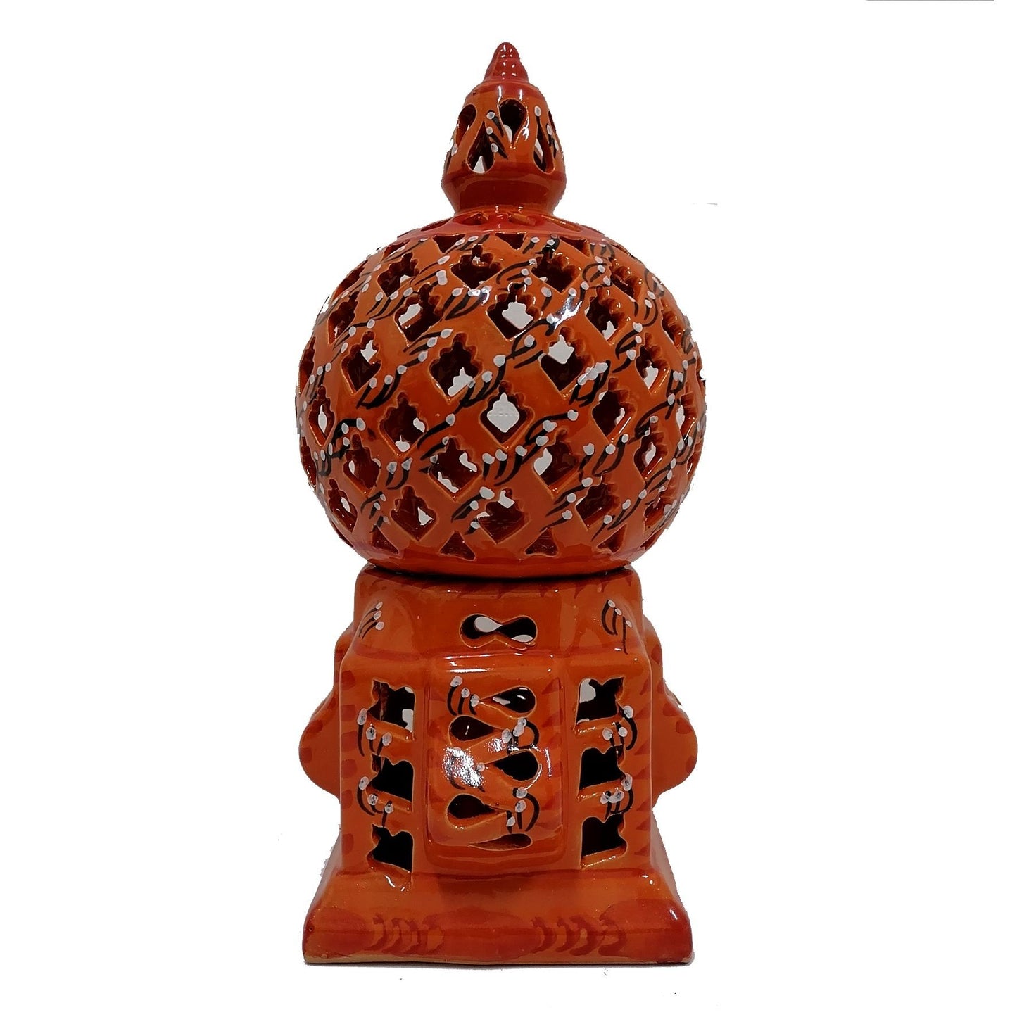 Tunesische handgemaakte keramische lamplantaarn etnisch decor 2402211211