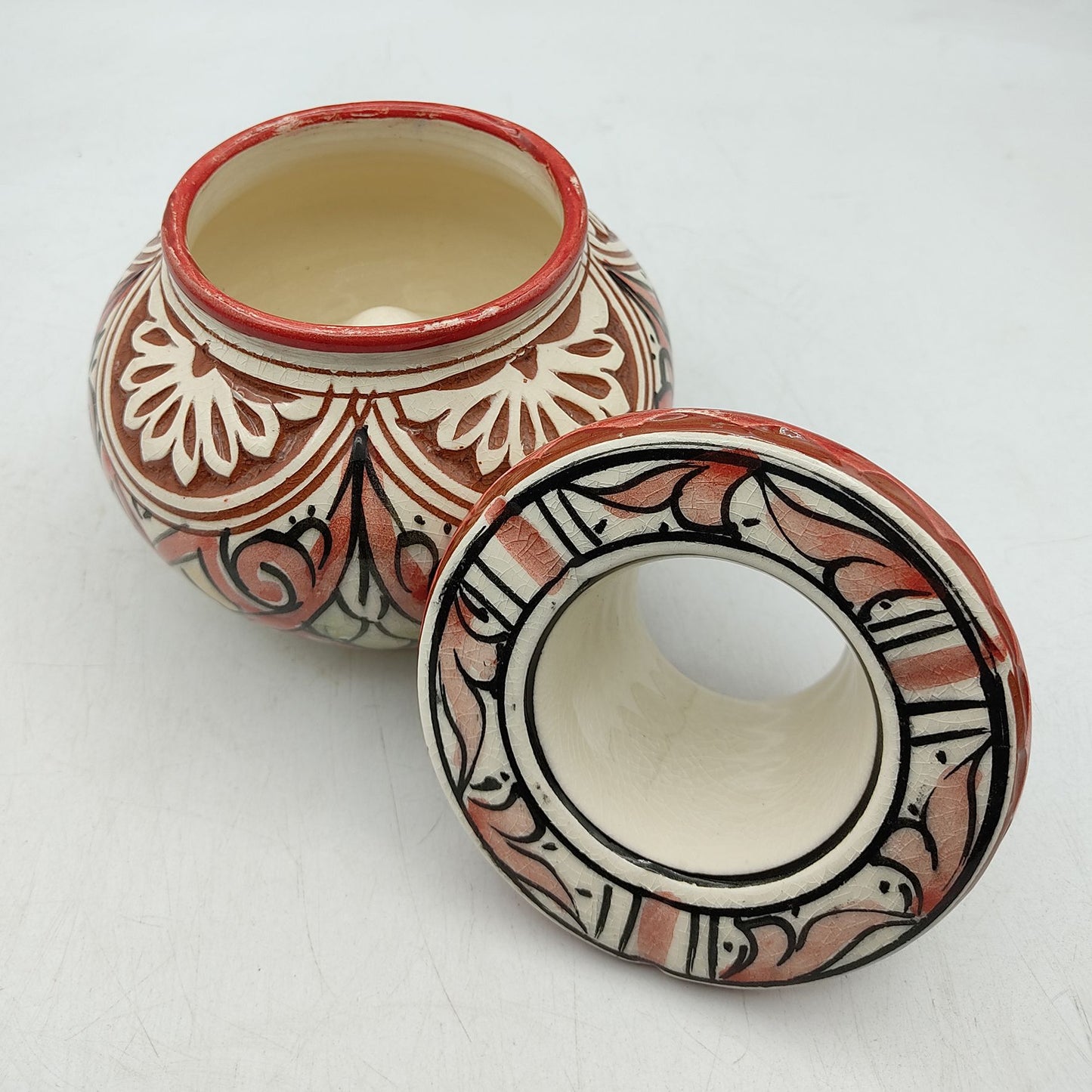 Asbak van keramiek Anti-geur Terracotta Etnisch Marokko Marokkaans 2511211307