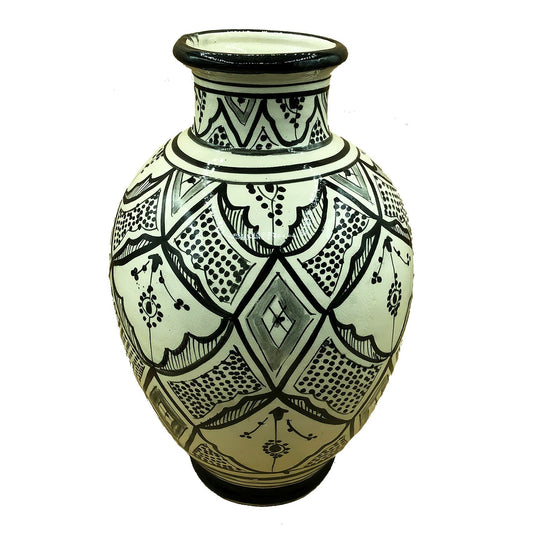 Etnico Arredo Vaso Berbero Marocchino Ceramica Terracotta Orientale H. 38 Cm 0904211018