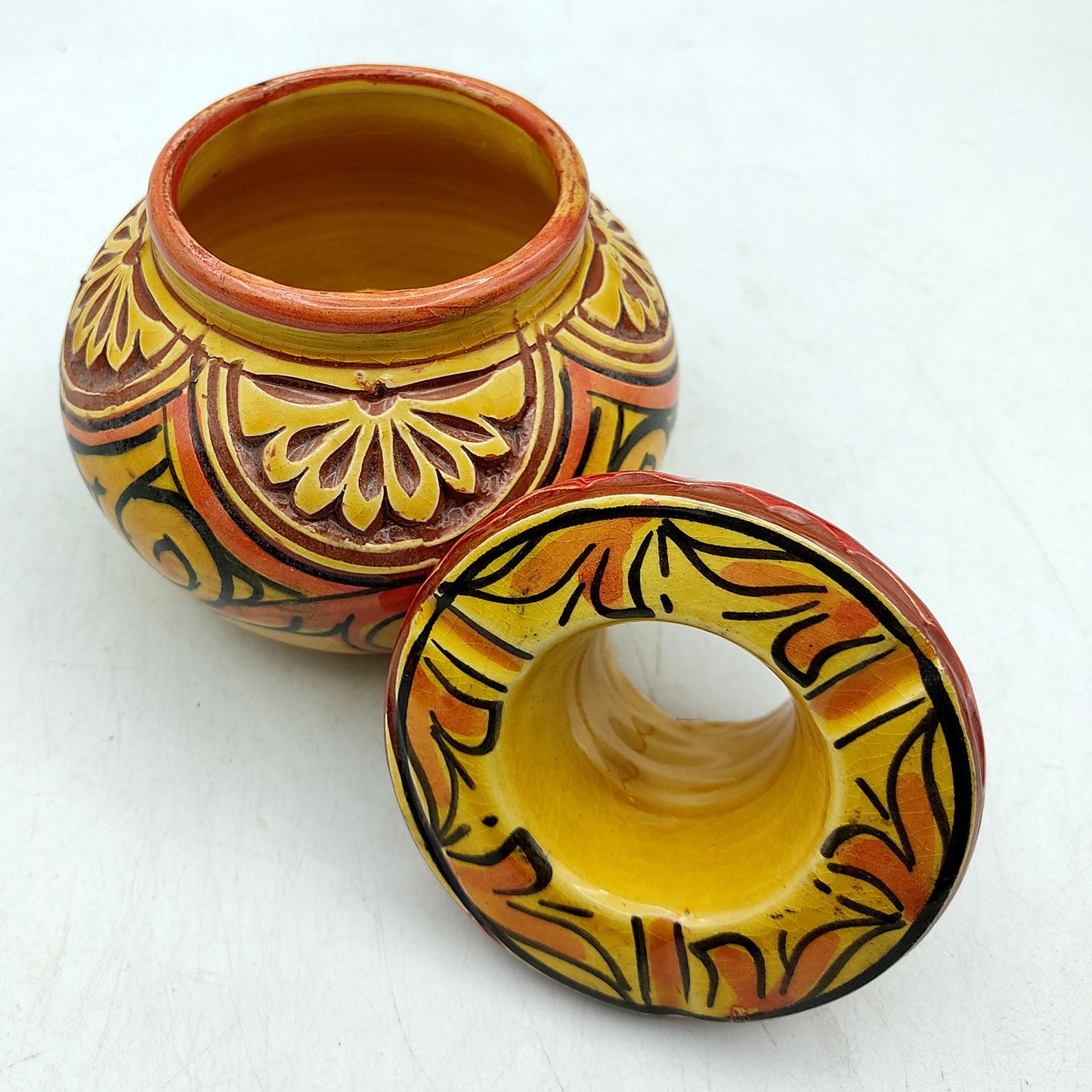 Asbak van keramiek Anti-geur Terracotta Etnisch Marokko Marokkaans 2611211303