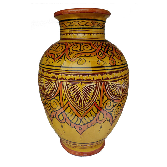 Vaso Berbero Etnico Marocchino Ceramica Terracotta Orientale H. 38 cm 2701221300