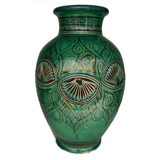 Vaso Berbero Etnico Marocchino Ceramica Terracotta Orientale H. 38 cm 2701221311