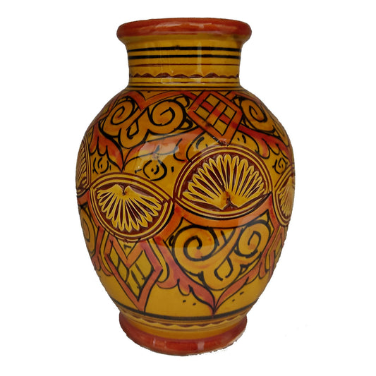 Vaso Berbero Etnico Marocchino Ceramica Terracotta Orientale H. 24 cm 2701221333