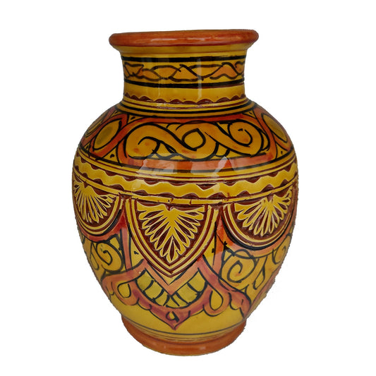 Vaso Berbero Etnico Marocchino Ceramica Terracotta Orientale H. 24 cm 2701221337