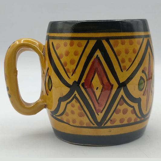 Arredamento Etnico Bicchiere Boccale Ceramica Terracotta Marocchino 0405211002