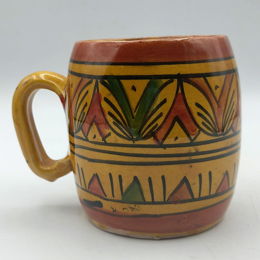 Arredamento Etnico Bicchiere Boccale Ceramica Terracotta Marocchino 0405211006