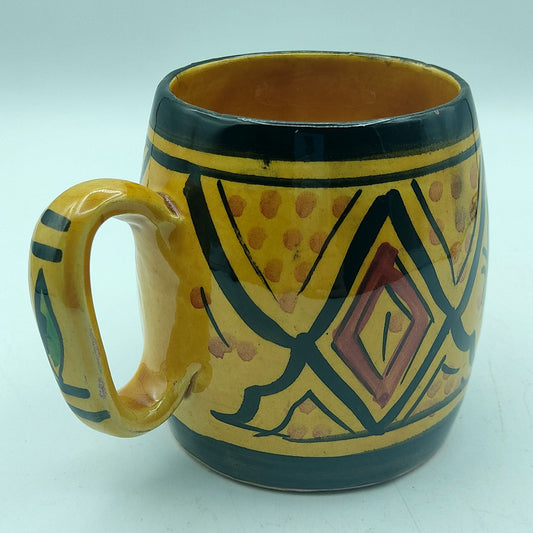 Arredamento Etnico Bicchiere Boccale Ceramica Terracotta Marocchino 0405211019