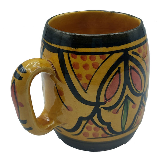 Arredamento Etnico Bicchiere Boccale Ceramica Terracotta Marocchino 0405211022