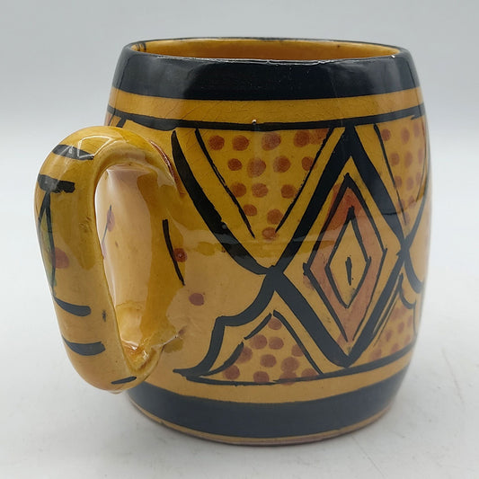 Arredamento Etnico Bicchiere Boccale Ceramica Terracotta Marocchino 0405211032