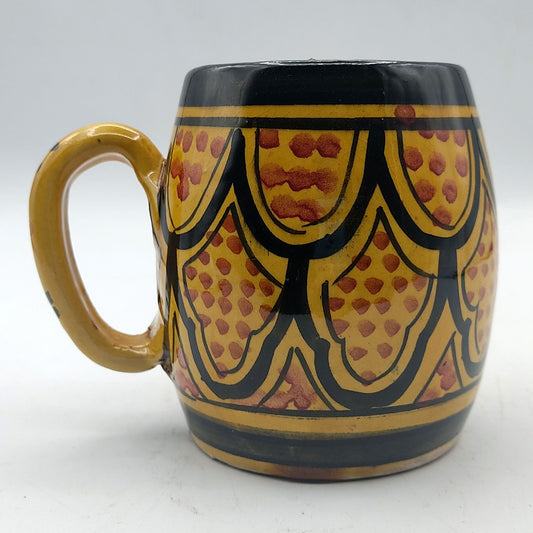 Arredamento Etnico Bicchiere Boccale Ceramica Terracotta Marocchino 0405211034