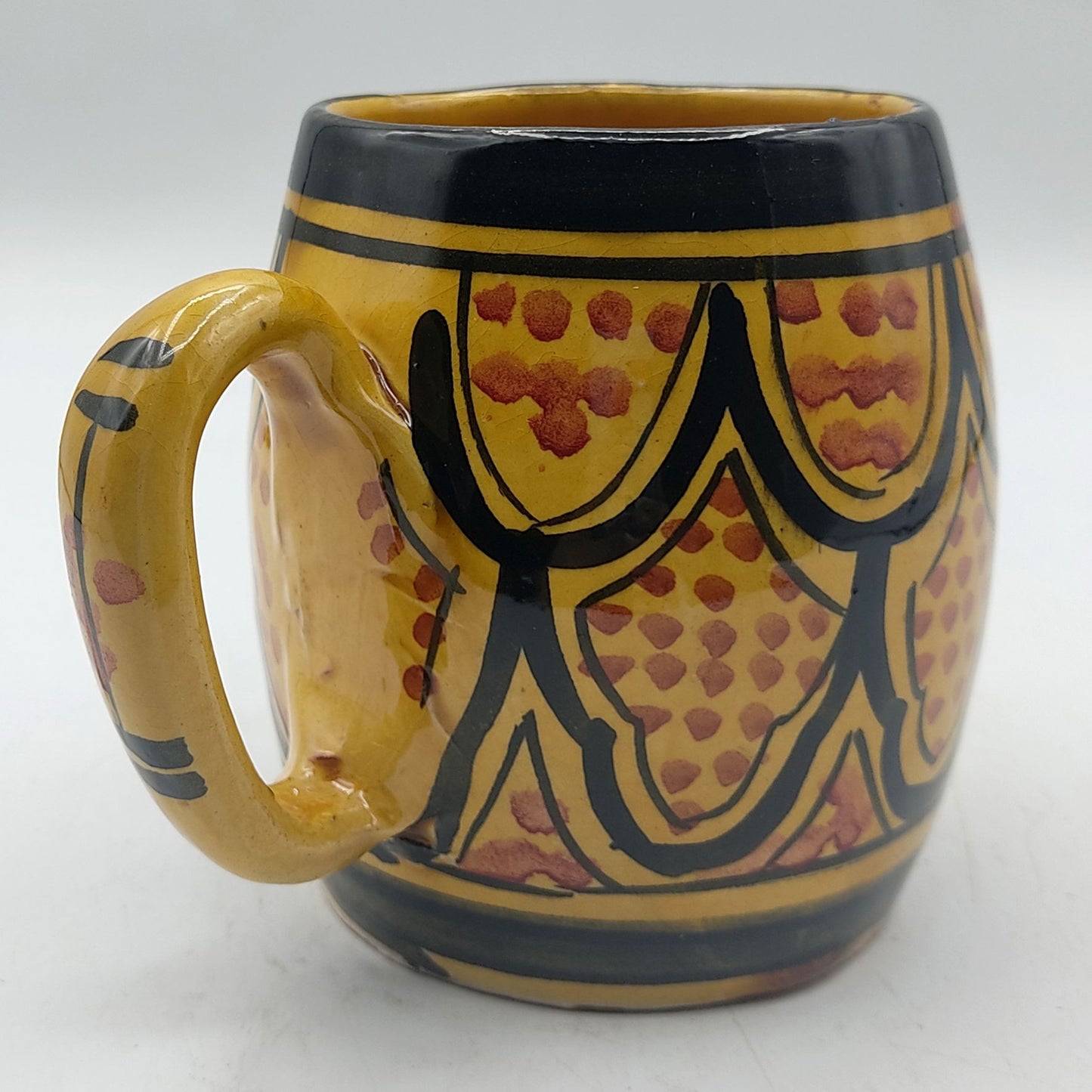 Arredamento Etnico Bicchiere Boccale Ceramica Terre Cuite Marocchino 0405211034