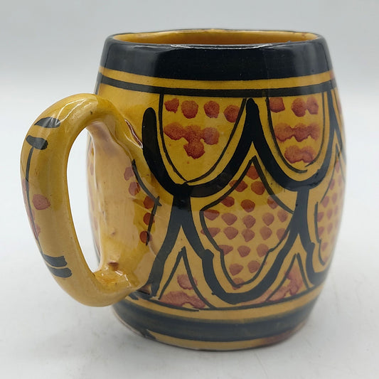 Arredamento Etnico Bicchiere Boccale Ceramica Terracotta Marocchino 0405211034