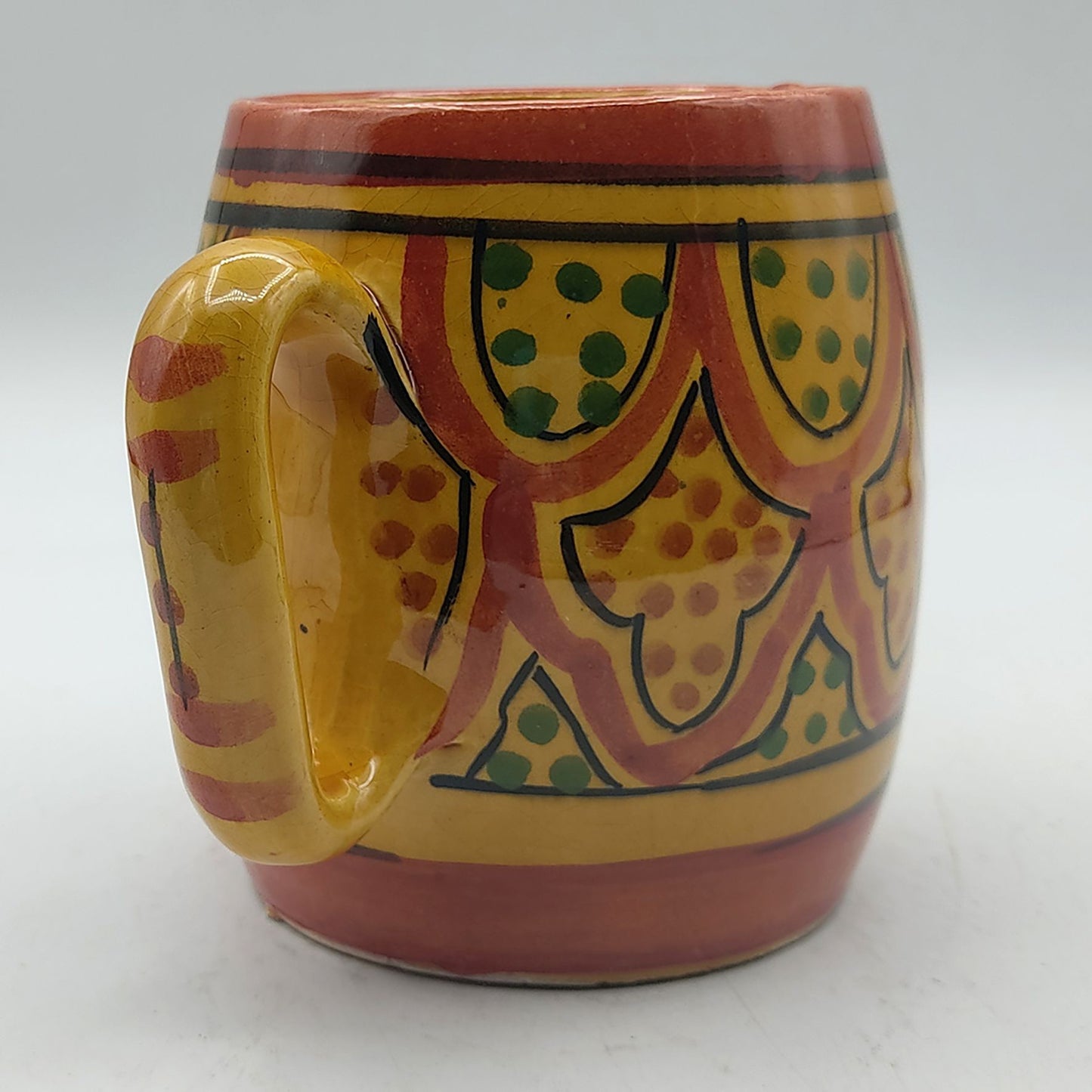 Arredamento Etnico Bicchiere Boccale Ceramica Terre Cuite Marocchino 0405211043