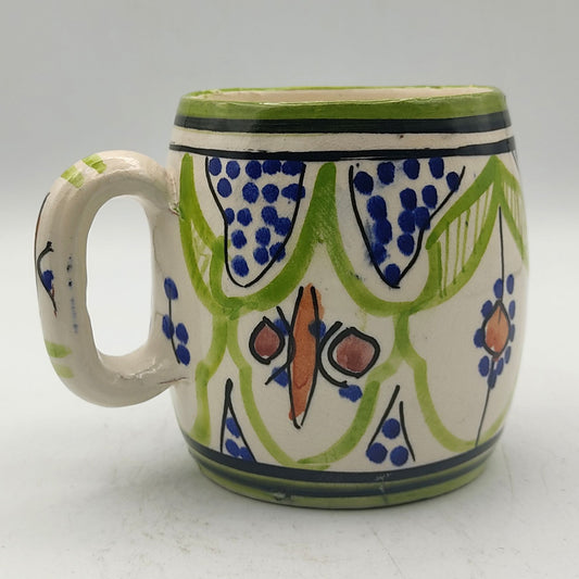 Arredamento Etnico Bicchiere Boccale Ceramica Terracotta Marocchino 0405211046