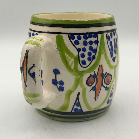 Arredamento Etnico Bicchiere Boccale Ceramica Terracotta Marocchino 0405211046