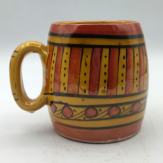 Arredamento Etnico Bicchiere Boccale Ceramica Terracotta Marocchino 0405211053