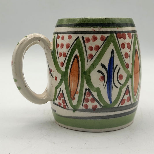 Arredamento Etnico Bicchiere Boccale Ceramica Terracotta Marocchino 0405211058