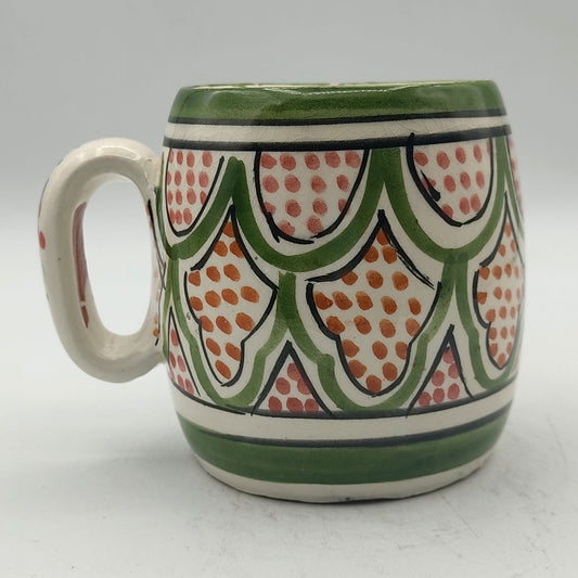 Arredamento Etnico Bicchiere Boccale Ceramica Terracotta Marocchino 0405211101