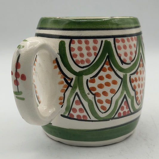 Arredamento Etnico Bicchiere Boccale Ceramica Terracotta Marocchino 0405211101