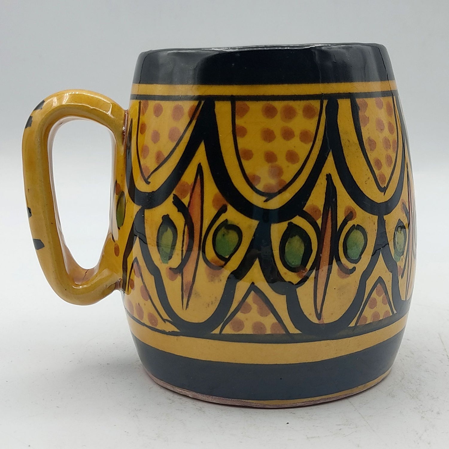 Arredamento Etnico Bicchiere Boccale Ceramica Terracotta Marocchino 04 – Etnico  Arredo