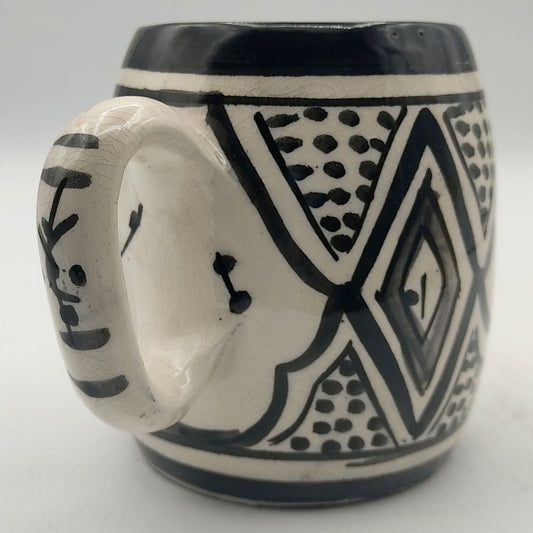 Arredamento Etnico Bicchiere Boccale Ceramica Terracotta Marocchino 0405211104